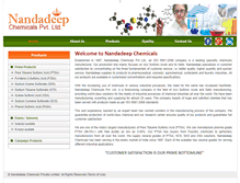 Tablet Screenshot of nandadeepchemicals.com